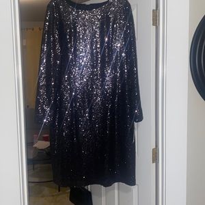 Black Sequin cocktail dress